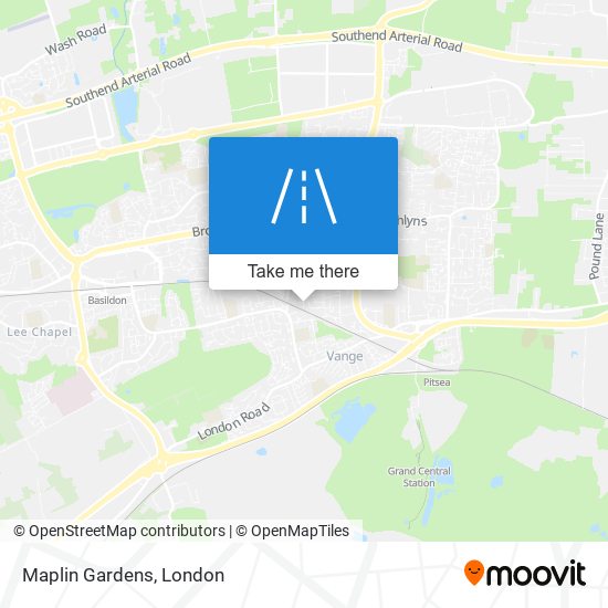 Maplin Gardens map