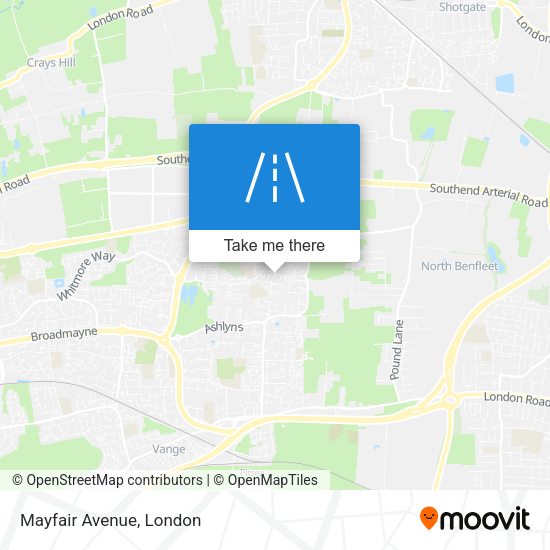 Mayfair Avenue map