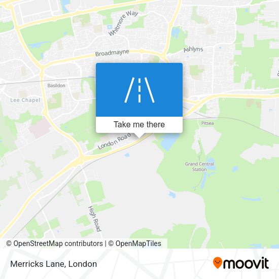 Merricks Lane map