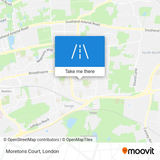 Moretons Court map