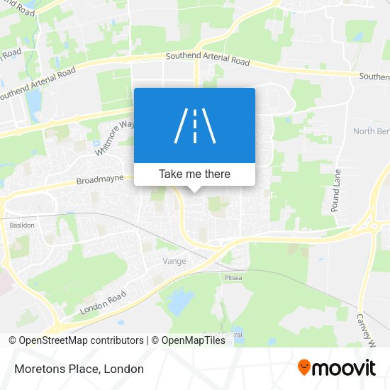 Moretons Place map