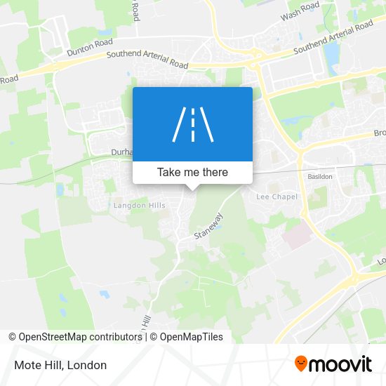 Mote Hill map