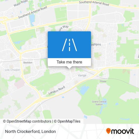 North Crockerford map