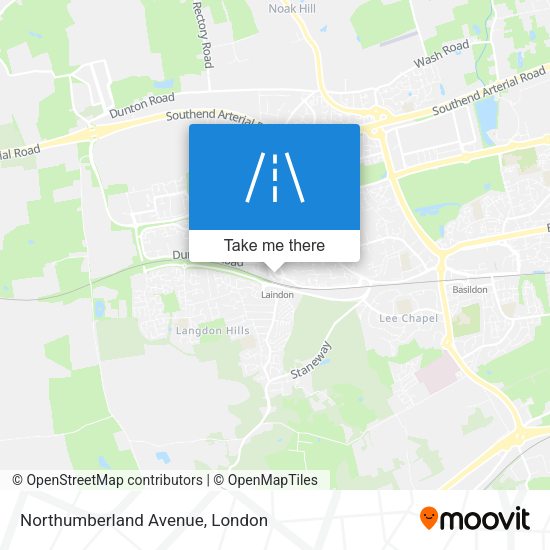 Northumberland Avenue map