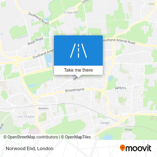 Norwood End map