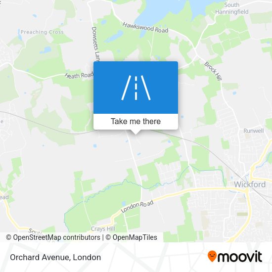 Orchard Avenue map