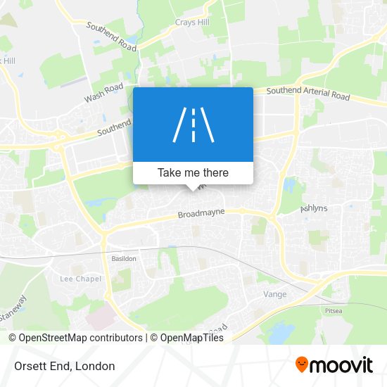 Orsett End map