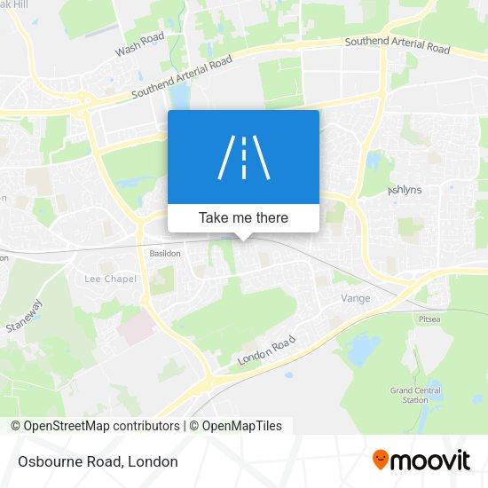 Osbourne Road map