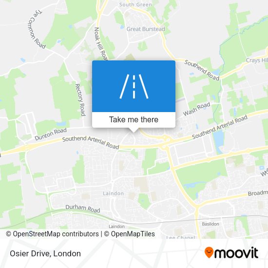 Osier Drive map