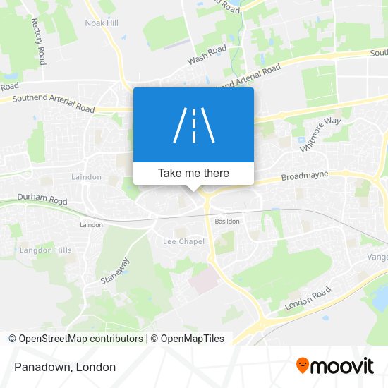 Panadown map