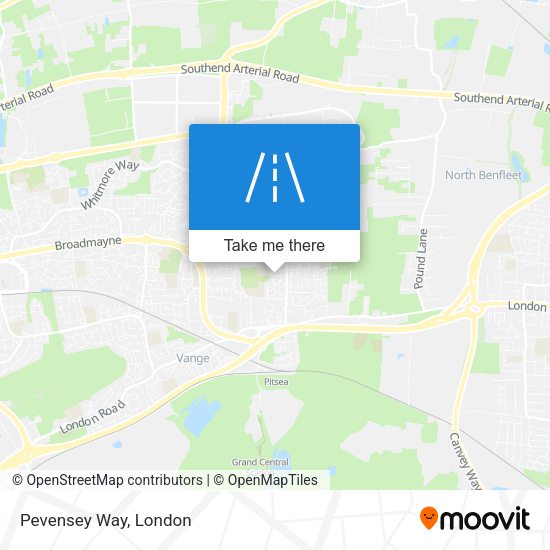 Pevensey Way map