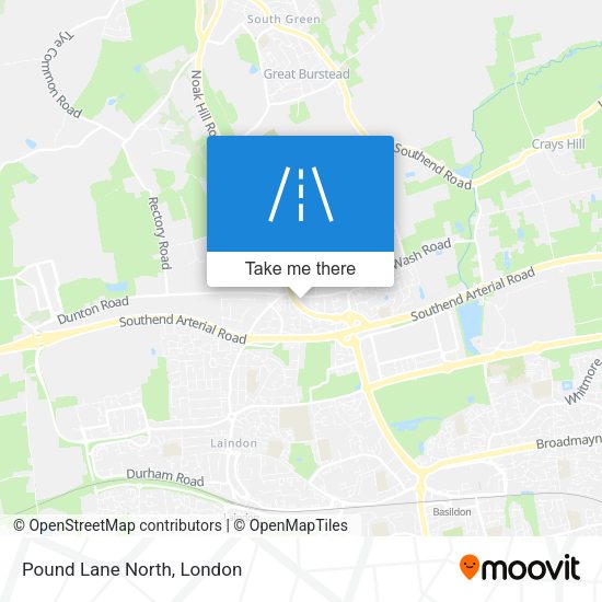 Pound Lane North map