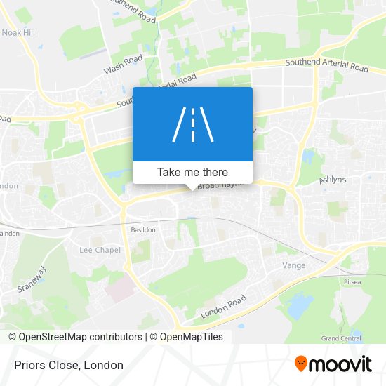 Priors Close map