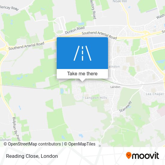 Reading Close map