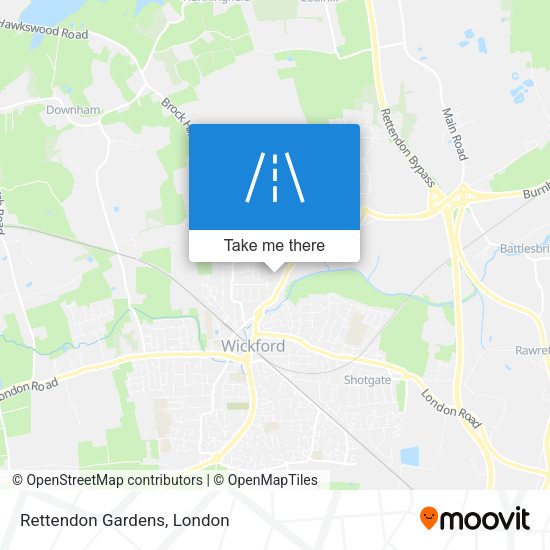 Rettendon Gardens map