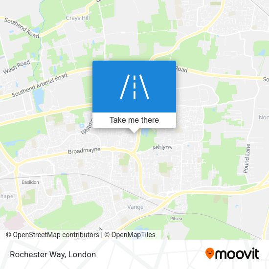 Rochester Way map