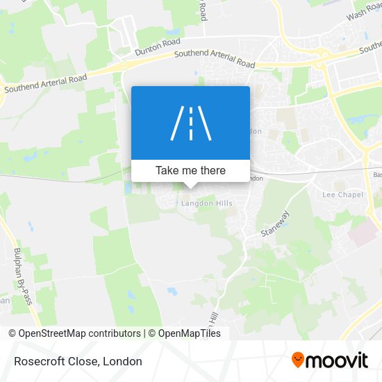 Rosecroft Close map