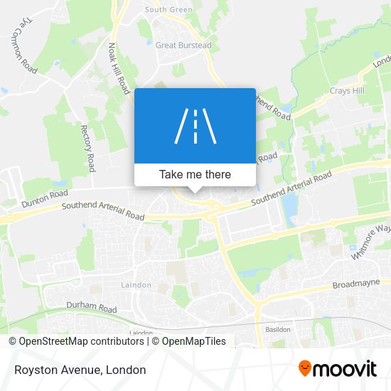 Royston Avenue map