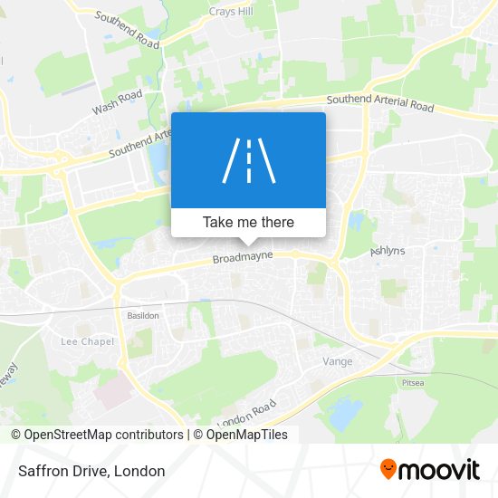 Saffron Drive map