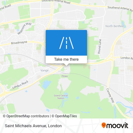 Saint Michaels Avenue map