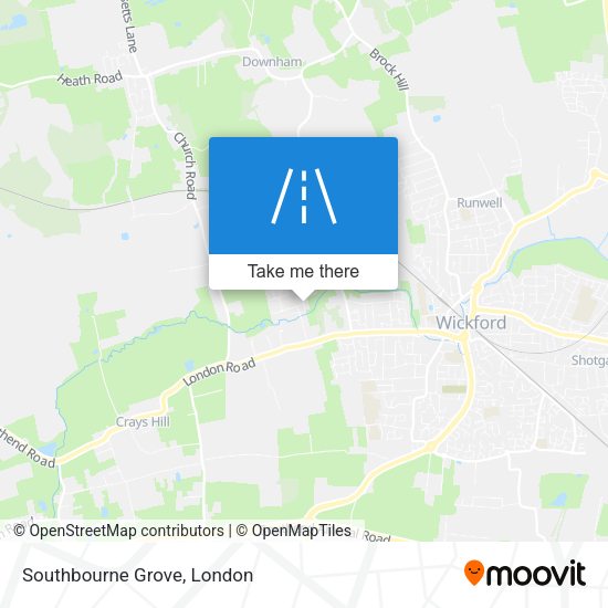 Southbourne Grove map