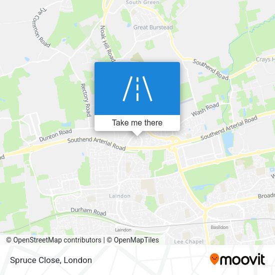 Spruce Close map
