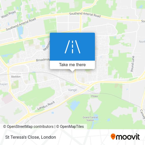 St Teresa's Close map