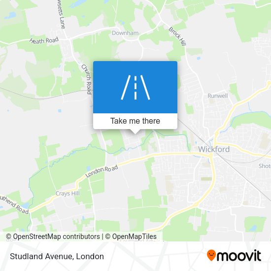 Studland Avenue map