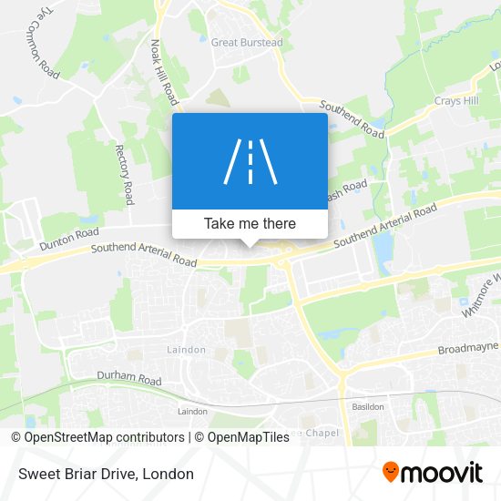 Sweet Briar Drive map