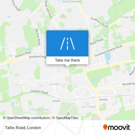Tallis Road map
