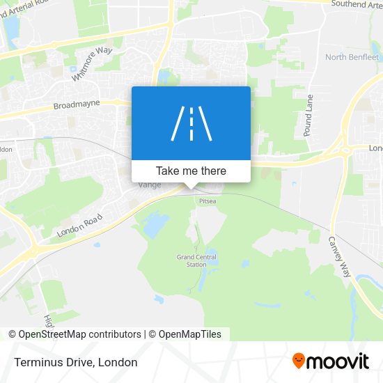 Terminus Drive map