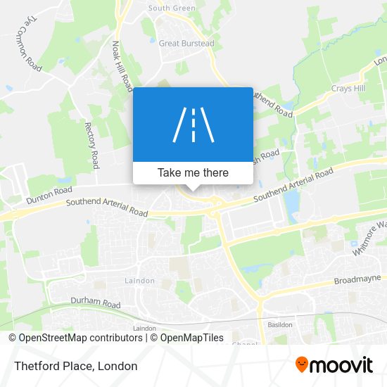Thetford Place map