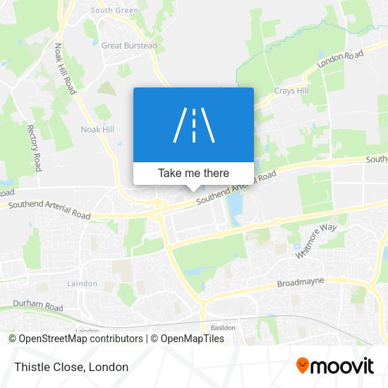 Thistle Close map