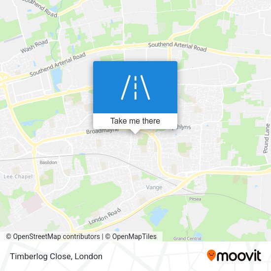 Timberlog Close map