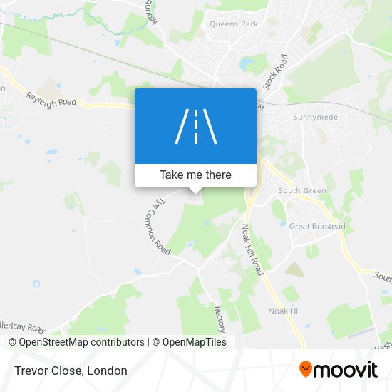 Trevor Close map