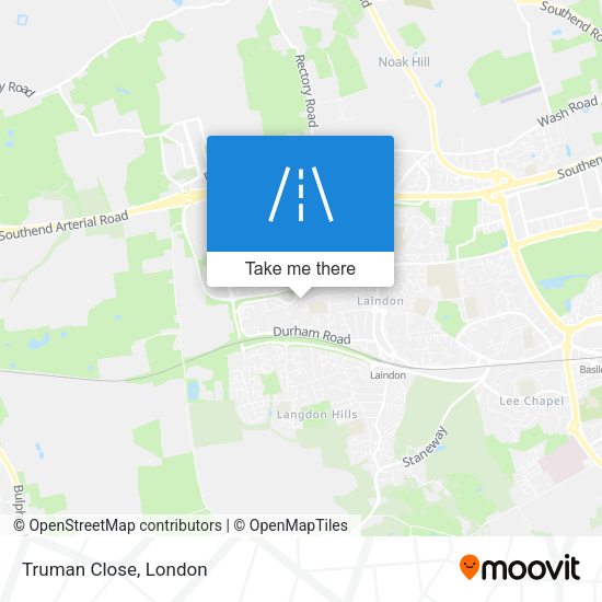 Truman Close map