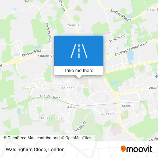 Walsingham Close map