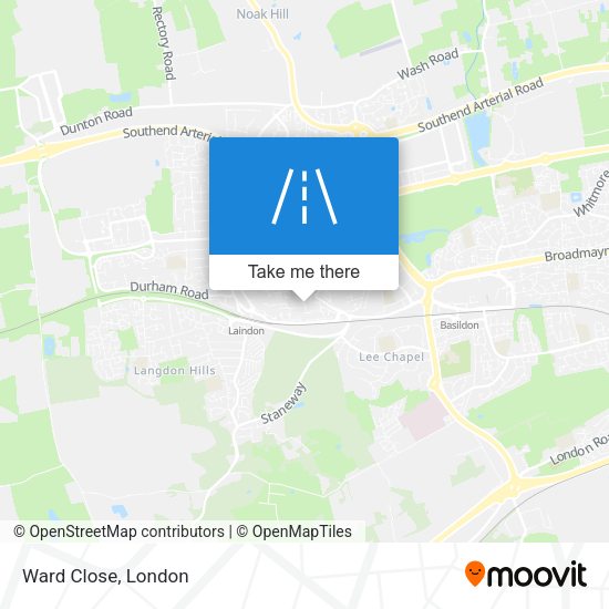 Ward Close map