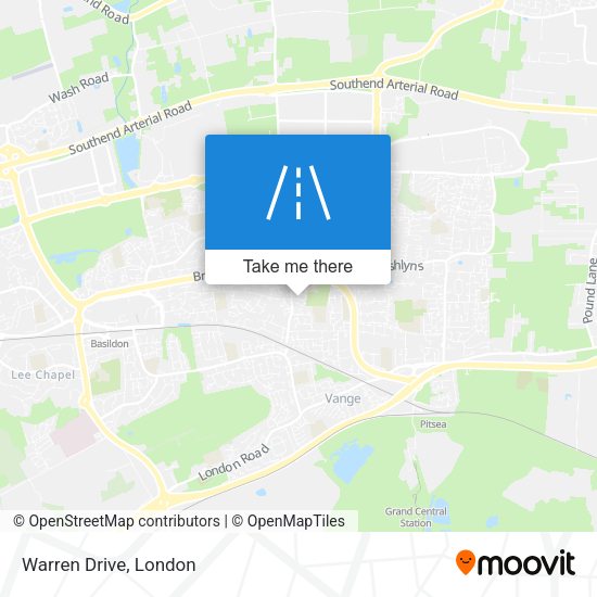 Warren Drive map