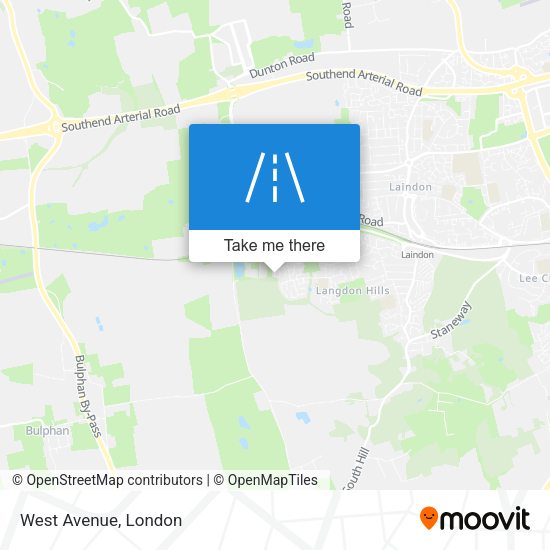 West Avenue map