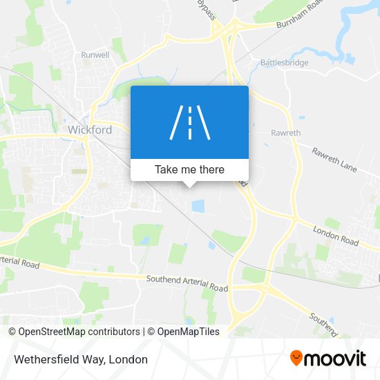 Wethersfield Way map