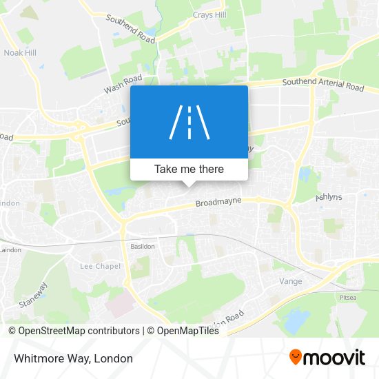 Whitmore Way map