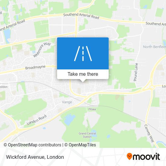 Wickford Avenue map