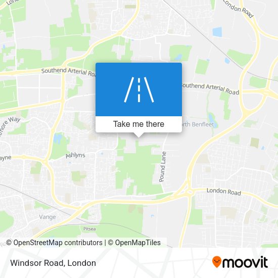 Windsor Road map