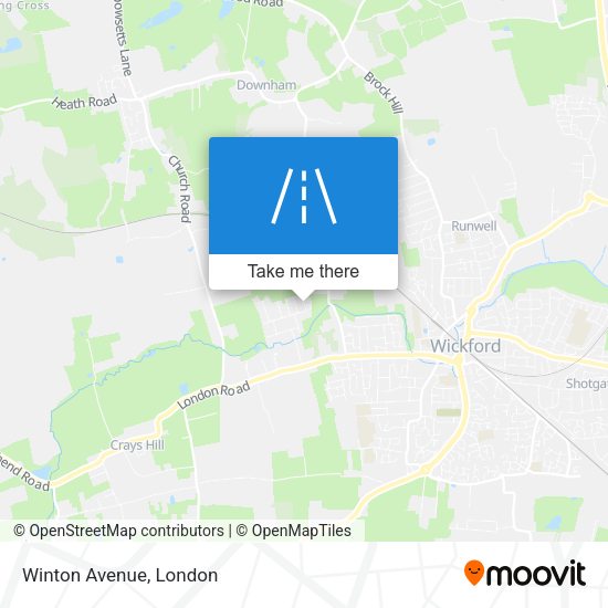 Winton Avenue map