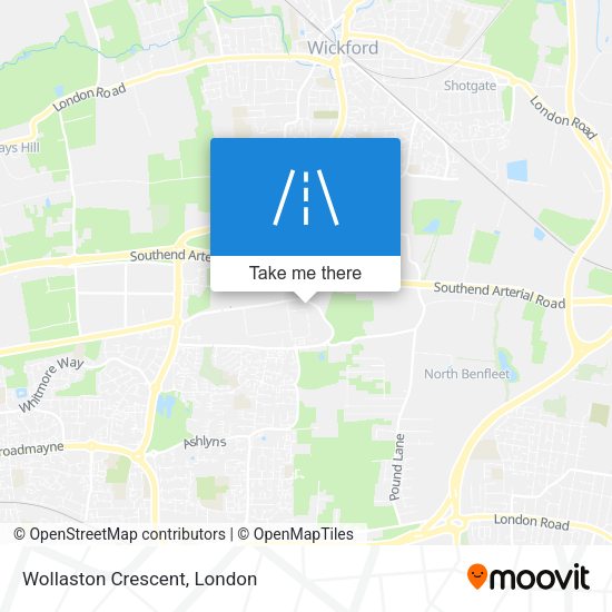 Wollaston Crescent map