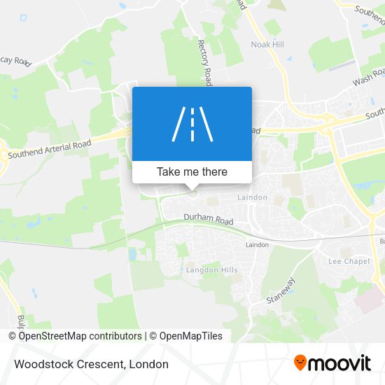 Woodstock Crescent map