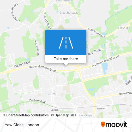 Yew Close map