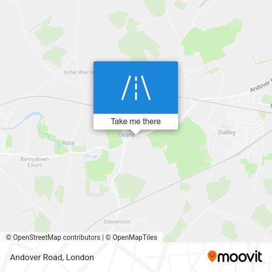 Andover Road map