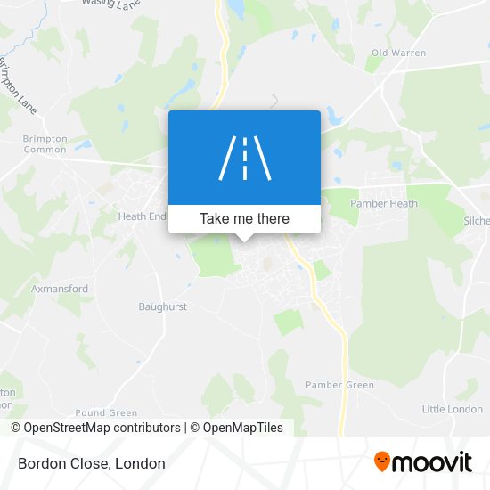 Bordon Close map
